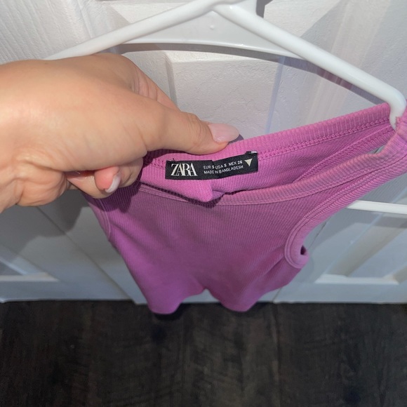 Cropped Zara ribbed tank top - Picture 2 of 2